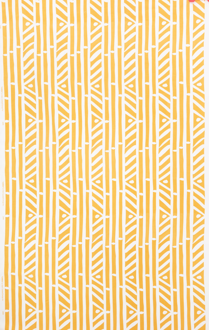 Alan Campbell Fabric: Candu - Custom Yellow on White Suncloth