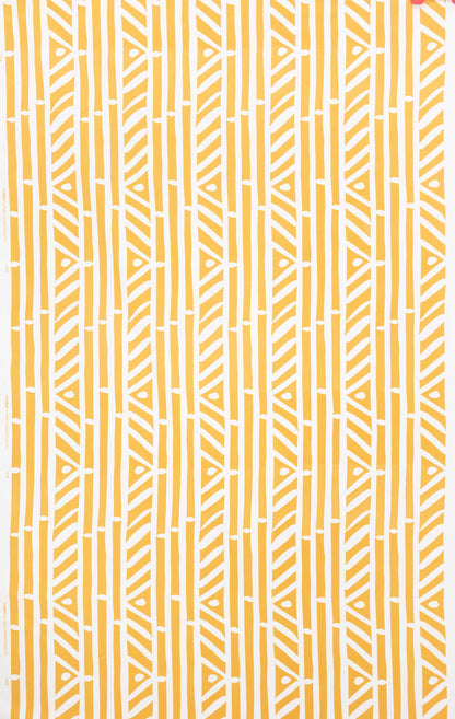 Alan Campbell Fabric: Candu - Custom Yellow on White Suncloth