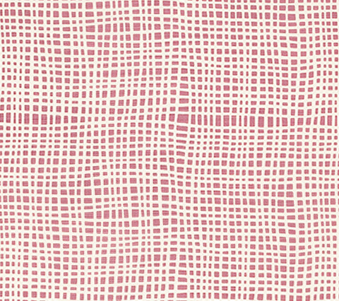 Alan Campbell Fabric: Criss Cross - Custom Lilac on Light-Tint Belgian Linen / Cotton