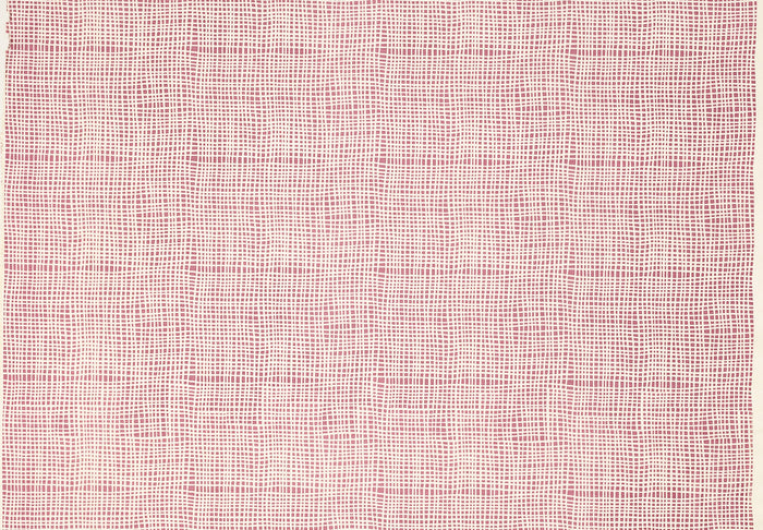 Alan Campbell Fabric: Criss Cross - Custom Lilac on Light-Tint Belgian Linen / Cotton