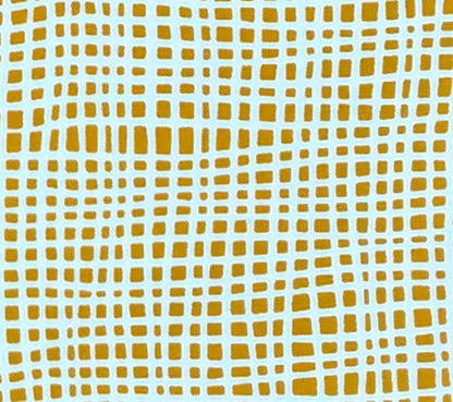 Alan Campbell Fabric: Criss Cross - Custom Yellow on White Suncloth (OUTDOOR)