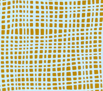 Alan Campbell Fabric: Criss Cross - Custom Yellow on White Suncloth (OUTDOOR)