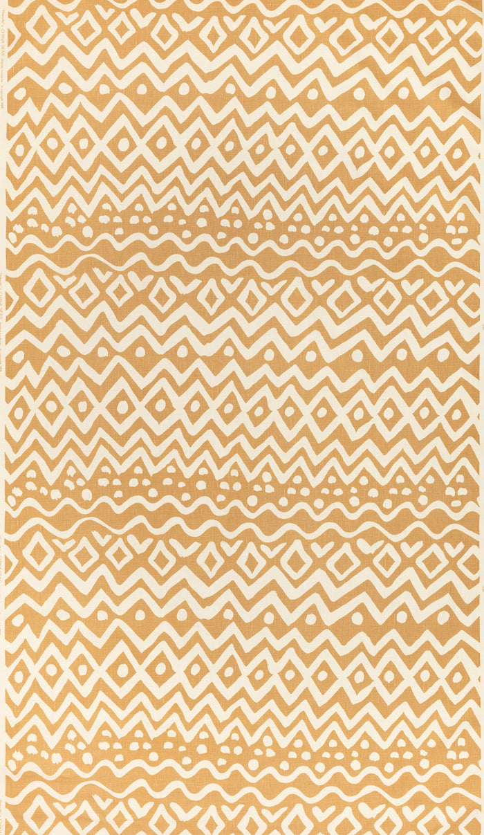 Alan Campbell Fabric: Deauville - Custom Camel on Tinted Belgian Linen / Cotton