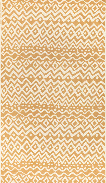 Alan Campbell Fabric: Deauville - Custom Camel on Tinted Belgian Linen / Cotton