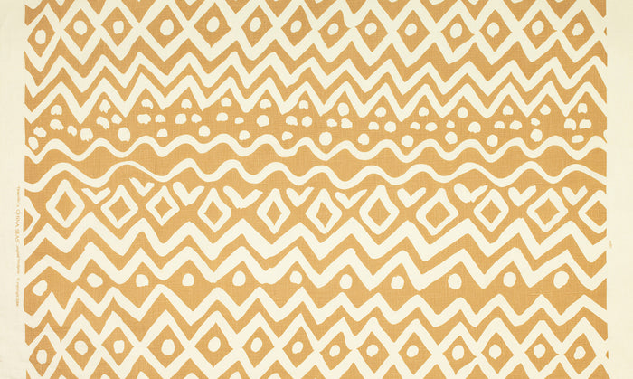 Alan Campbell Fabric: Deauville - Custom Camel on Tinted Belgian Linen / Cotton
