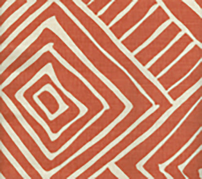 Alan Campbell Fabric: Melinda - Custom New Shrimp on Tinted Belgian Linen / Cotton
