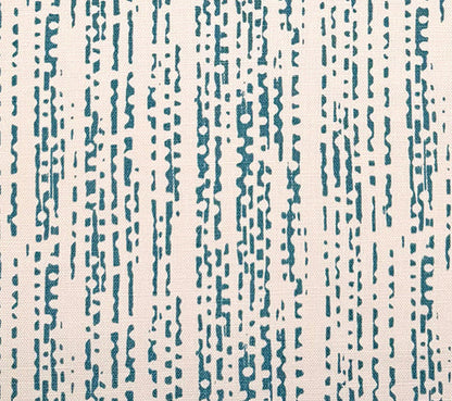 Alan Campbell Fabric: Mojave Lines - Custom Windsor Blue on Tinted Belgian Linen / Cotton