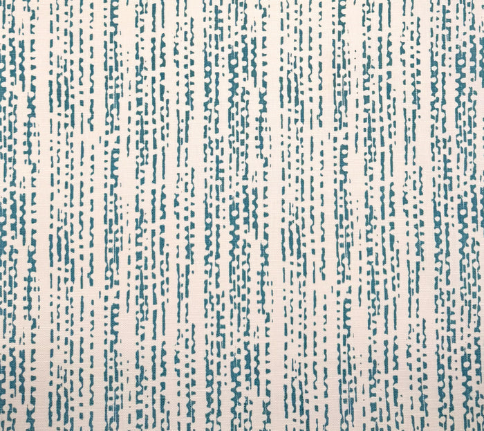 Alan Campbell Fabric: Mojave Lines - Custom Windsor Blue on Tinted Belgian Linen / Cotton