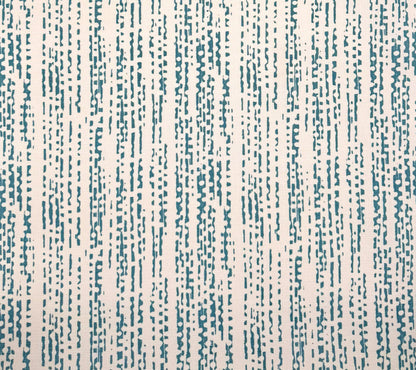Alan Campbell Fabric: Mojave Lines - Custom Windsor Blue on Tinted Belgian Linen / Cotton