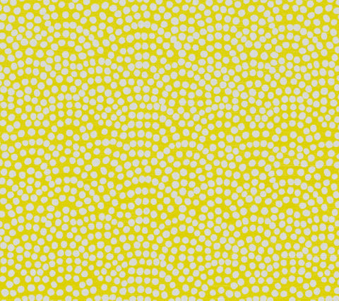 Alan Campbell Fabric: Mojave One Color Reverse - Custom Citrus Garden on White Belgian Linen / Cotton