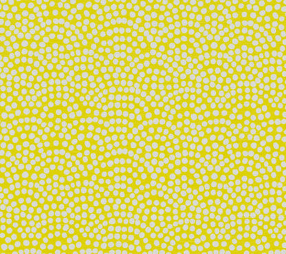 Alan Campbell Fabric: Mojave One Color Reverse - Custom Citrus Garden on White Belgian Linen / Cotton