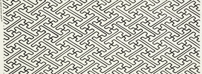 Alan Campbell Fabric: Saya Gata Lines - Custom Black on Oyster Heavy Linen