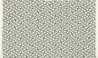 Alan Campbell Fabric: Saya Gata Lines - Custom Black on Tinted Belgian Linen/Cotton