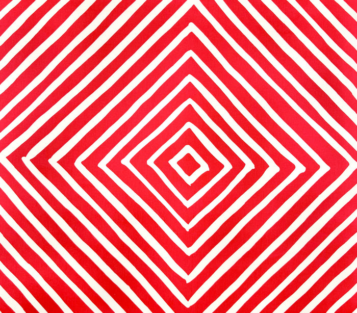 Alan Campbell Fabric: Silvio One Color - Custom Red on Tinted 100% Cotton Sateen