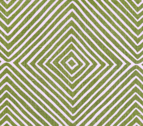 Alan Campbell Fabric: Silvio Small Scale - Jungle Green on Tinted Belgian Linen