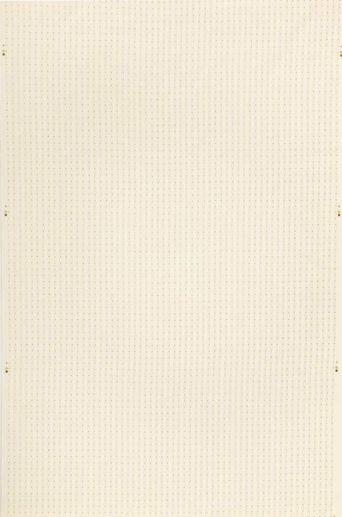 Alan Campbell Fabric: Soho Vertical - Custom Jungle Green / Brown on Tinted Belgian Linen / Cotton