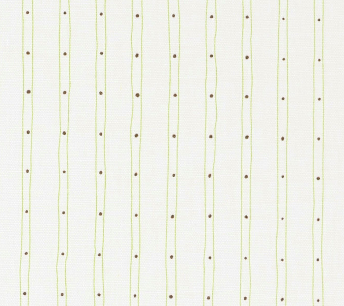 Alan Campbell Fabric: Soho Vertical - Custom Jungle Green / Brown on Tinted Belgian Linen/Cotton detail