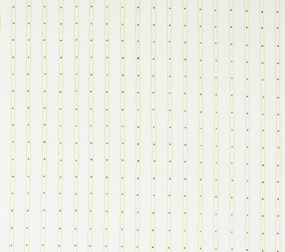 Alan Campbell Fabric: Soho Vertical - Custom Jungle Green / Brown on Tinted Belgian Linen/Cotton
