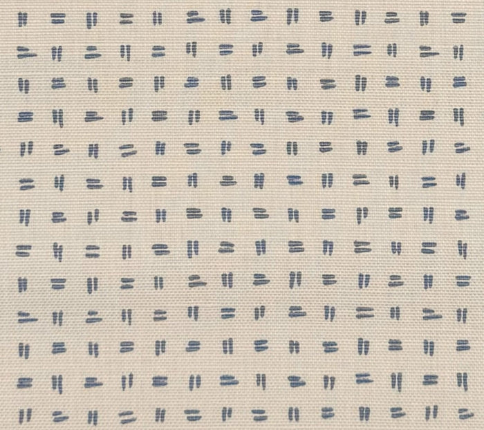 Alan Campbell Fabric: Tate - Custom Windsor Blue on Tinted Belgian Linen / Cotton