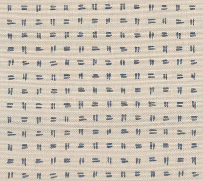 Alan Campbell Fabric: Tate - Custom Windsor Blue on Tinted Belgian Linen / Cotton