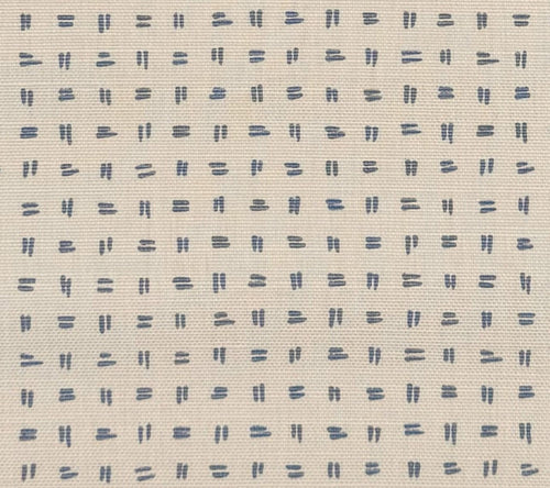 Alan Campbell Fabric: Tate - Custom Windsor Blue on Tinted Belgian Linen / Cotton