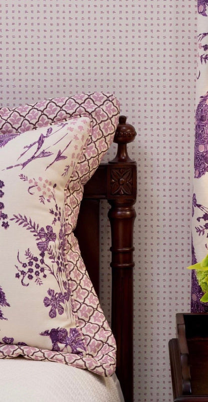 Alan Campbell Fabric: Tate - Custom Windsor Blue on Tinted Belgian Linen / Cotton