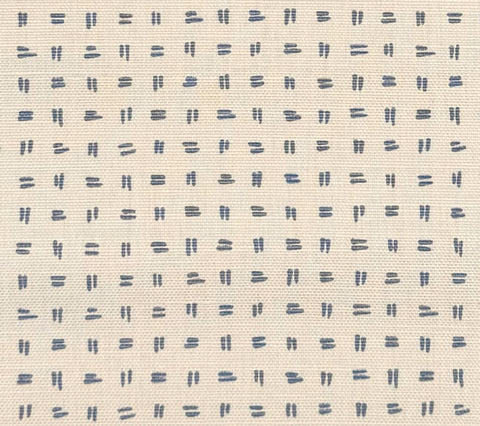 Alan Campbell Fabric: Tate - Custom Windsor Blue on Tinted Belgian Linen / Cotton