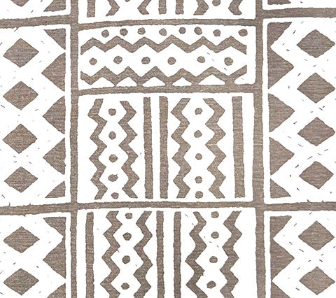 Alan Campbell Fabric: Tie Dye - Custom Soft Gray on White Belgian Linen / Cotton