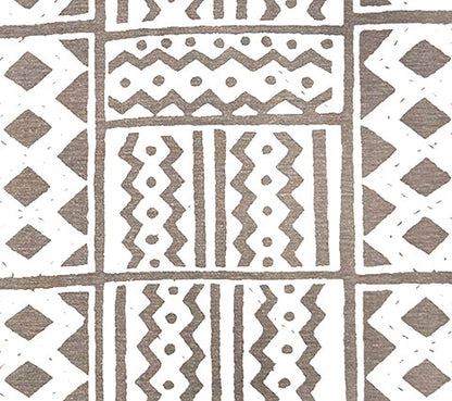 Alan Campbell Fabric: Tie Dye - Custom Soft Gray on White Belgian Linen / Cotton