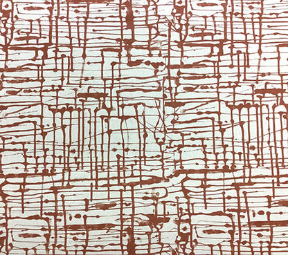 Alan Campbell Fabric: Twill - Custom Sienna on Oatmeal Belgian Linen/Cotton