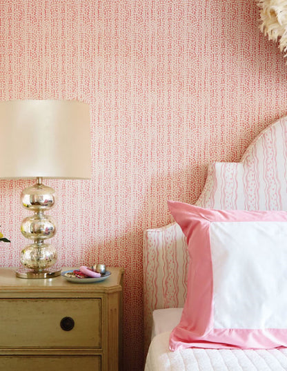 Alan Campbell Wallpaper: Mojave - Custom Burnt Orange on Almost White Paper (5 yard minimum)