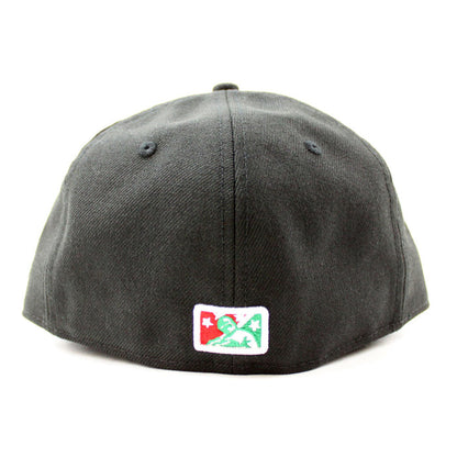 Albuquerque Isotopes New Era 59Fifty Hats (Black Red Kelly Gray Under Brim)