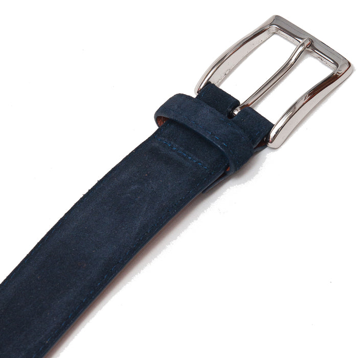 lost & found Alden Alden Navy Suede Belt