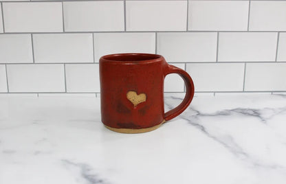 All We Need Is Love Mug - Handmade Speckled Ceramic Heart