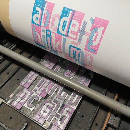 Alpha-Blox Alphabet Letterpress Print