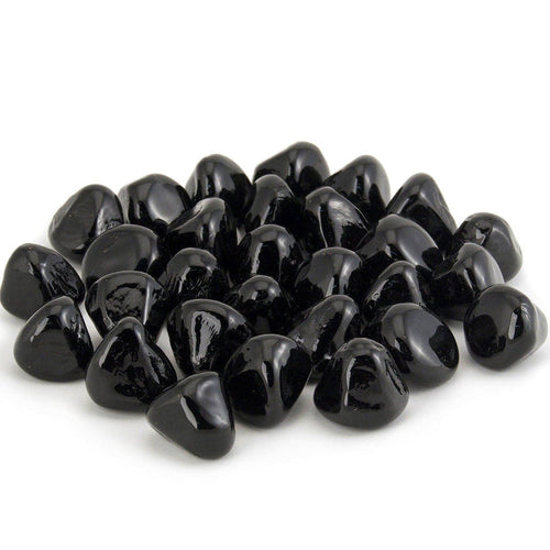 American Fyre Designs Deep Black Diamond Nuggets fire media - 40 lb bucket