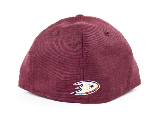 Anaheim Mighty Ducks New Era 59Fifty Fitted Hats (Maroon Gray Under Brim)