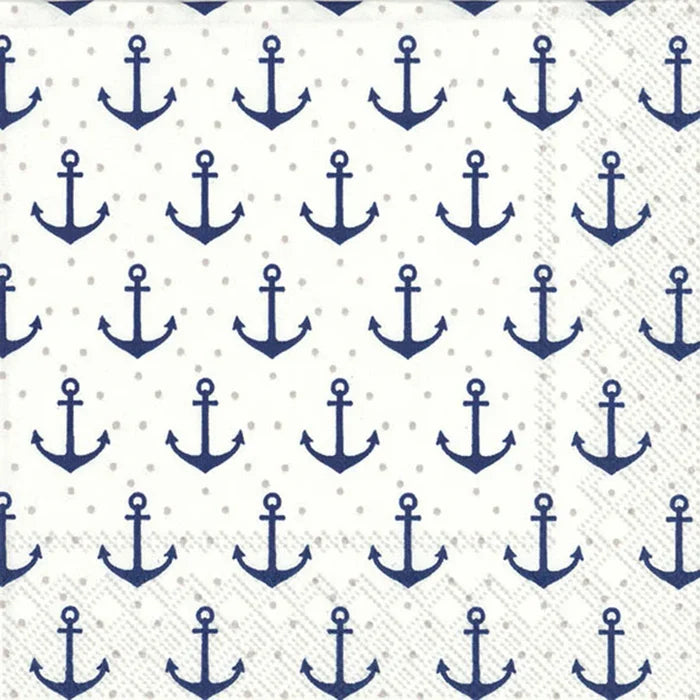 Anchor Dots Cocktail Napkins