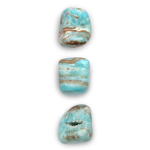 Aragonite - Blue, Tumbled Stone(s)
