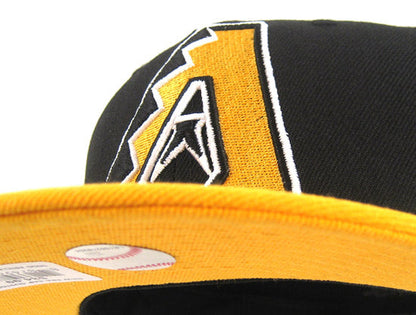 Arizona Diamondback New Era Fitted 59FIFTY Hats (BLACK YELLOW)