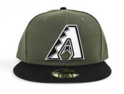 Arizona DiamondBacks New Era Fitted 59Fifty hat (Olive Black Gray Under Brim)