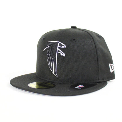 Atlanta Falcons Retro New Era 59Fifty Fitted Hat (Black Gray Under Brim)