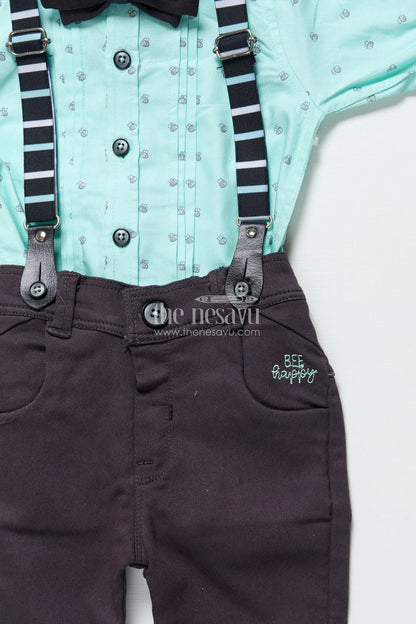 The Nesavu Boys Casual Set Baby Boys Cotton Digital Print Set for Everyday Casual Wear Nesavu Nesavu baby boys digital print cotton set everyday wear toddler-friendly dressing