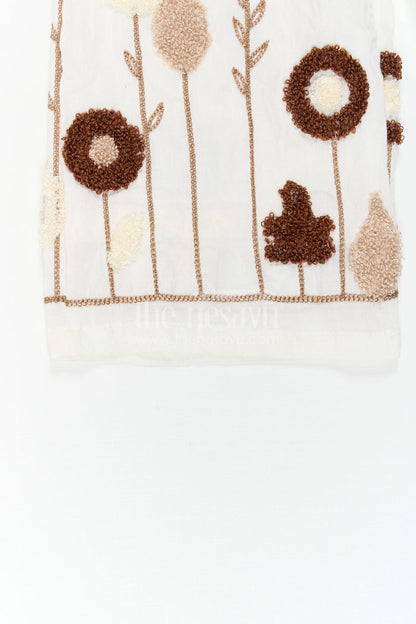 The Nesavu Girls Co-Ord Sets Baby Girl Embroidered Co Ord Outfit for Festive Playdates Nesavu Nesavu Baby Girl Embroidered Co Ord Outfit With Floral Thread Work For Festive Outings