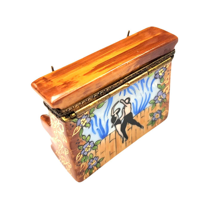 Ballerina Piano Elegance Box Porcelain Limoges Music LIMOGES BOXES dance French Trinket Box
