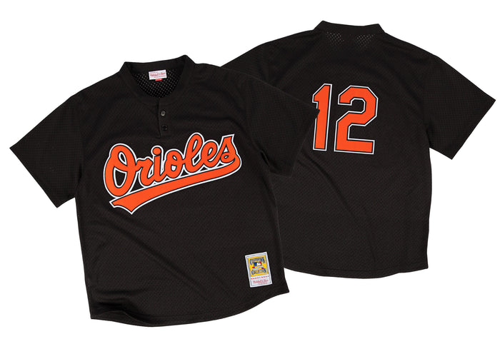 Baltimore Orioles #12 Roberto Alomar Mitchell & Ness 1997 Authentic Mesh BP Jersey