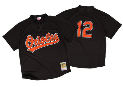 Baltimore Orioles #12 Roberto Alomar Mitchell & Ness 1997 Authentic Mesh BP Jersey