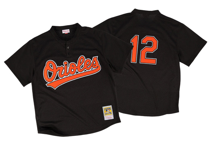 Baltimore Orioles #12 Roberto Alomar Mitchell & Ness 1997 Authentic Mesh BP Jersey
