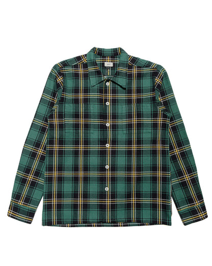 lost & found Bather Bather Algae Plaid Flannel Shirt