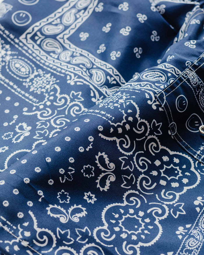 lost & found Bather Bather Navy Bandana Swim Trunk